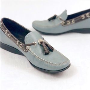 COLE HAAN | Leather Tassel Boat Shoe Loafers EUC